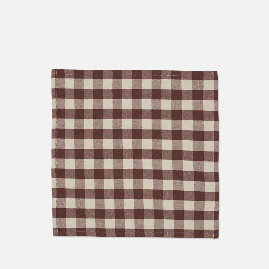 Ferm Living Ferm Living Bothy Check Napkins - Set of 4 - Cinnamon/Grey Green 1