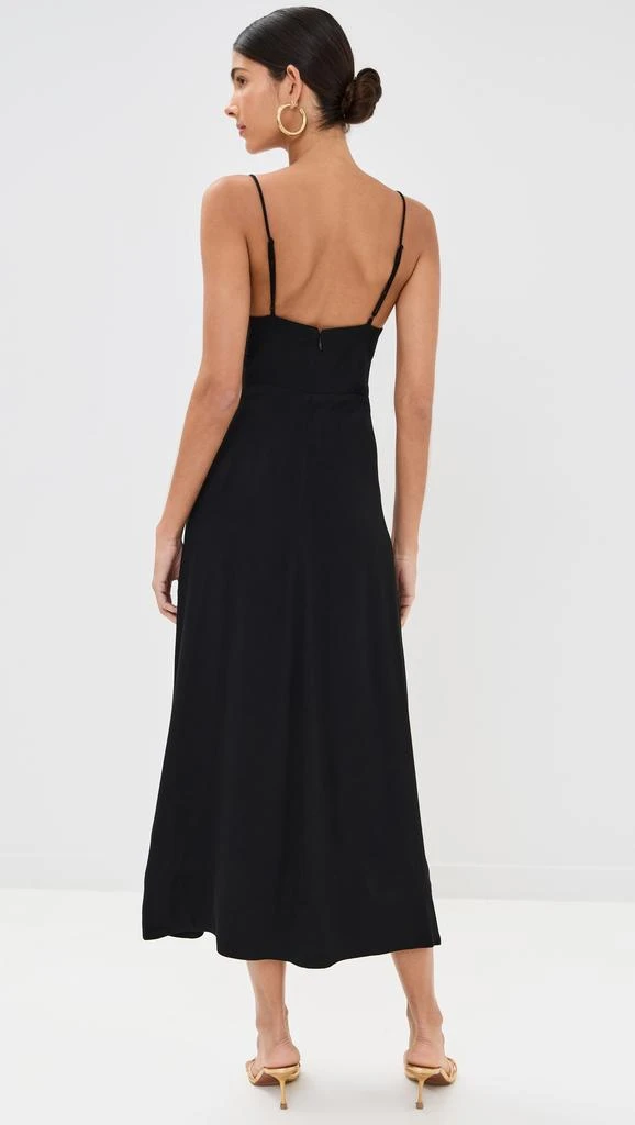 Farm Rio Black Flowered Bust Midi Dress 3
