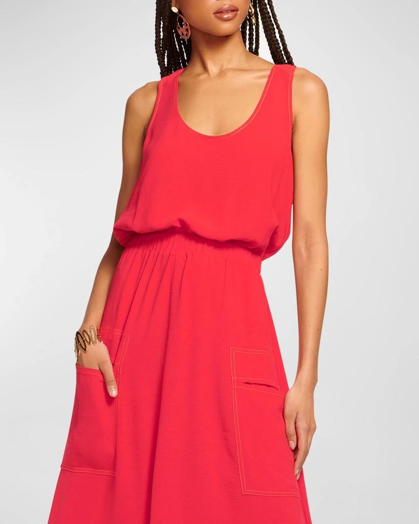 Ramy Brook Hallie Scoop-Neck Midi Dress 3
