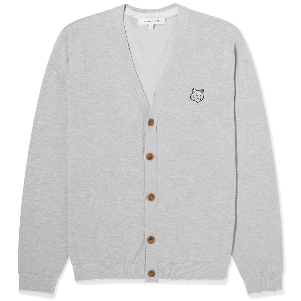 Maison Kitsune Maison Kitsuné Bold Fox Head Patch Regular Cardigan 1