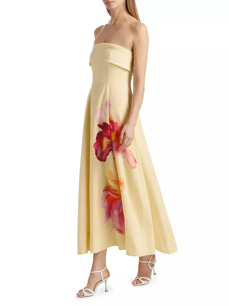 Nicholas the Label Melody Floral Linen-Blend Sleeveless Midi-Dress 4