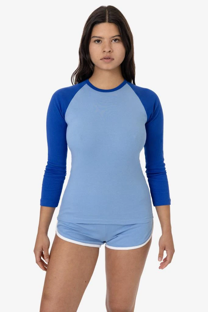 Los Angeles Apparel 43053 - Baby Rib Long Sleeve Raglan 12