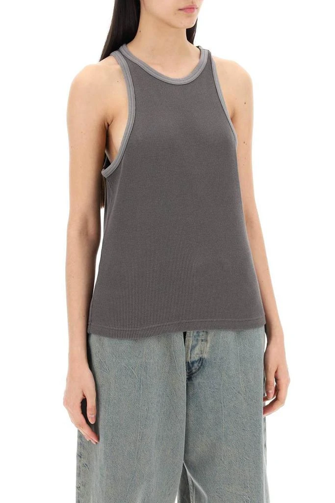 Acne Studios cotton waffle tank top 2