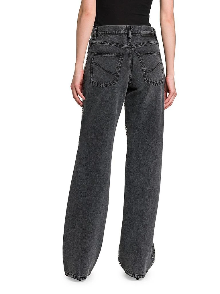 Stella McCartney Mirror Denim High-Rise Straight-Leg Jeans 5