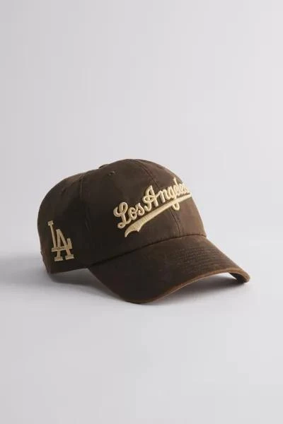 Mitchell & Ness Mitchell & Ness MLB Los Angeles Dodgers Leather Dad Hat 1