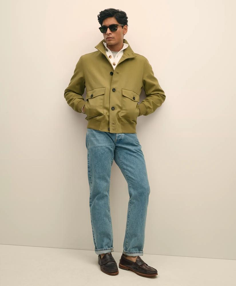 Brooks Brothers Water-Repellent Stand Collar Twill Jacket