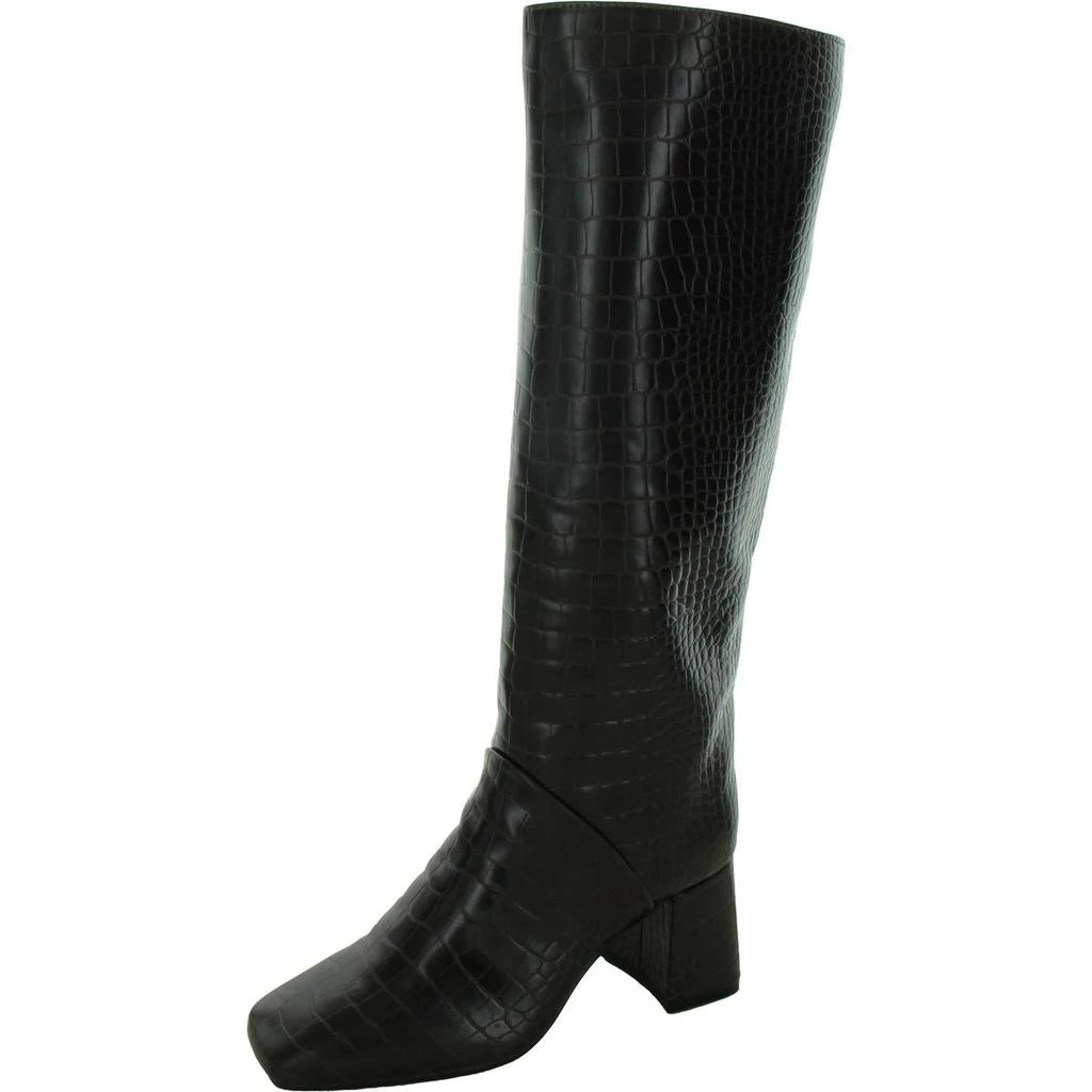 On 34th Millerr Womens Faux Leather Square Toe Knee-High Boots 1