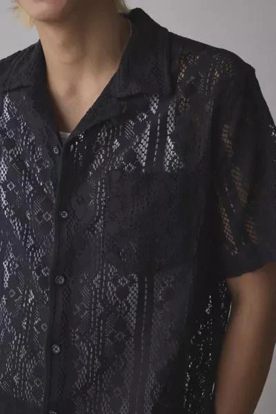 Urban Outfitters UO Liam Lace Short Sleeve Shirt 2