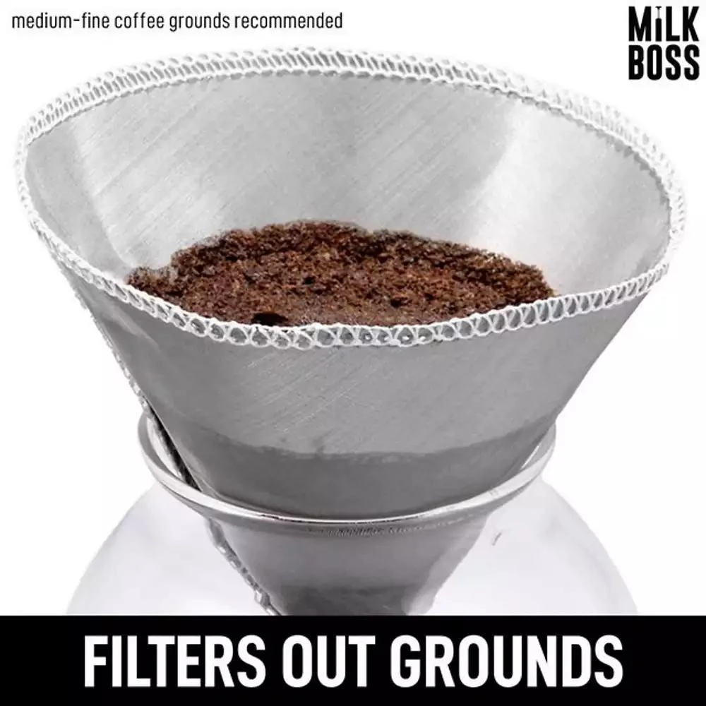 Zulay Kitchen Reusable Paperless Pour Over Coffee Filter 3