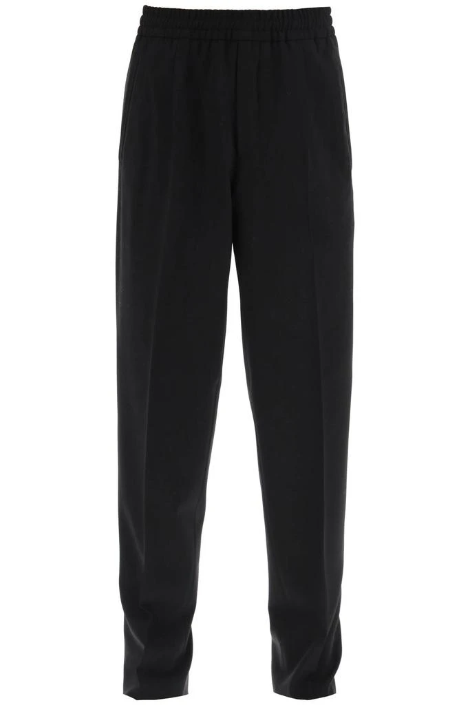 ZEGNA jogger fit wool blend trousers 1