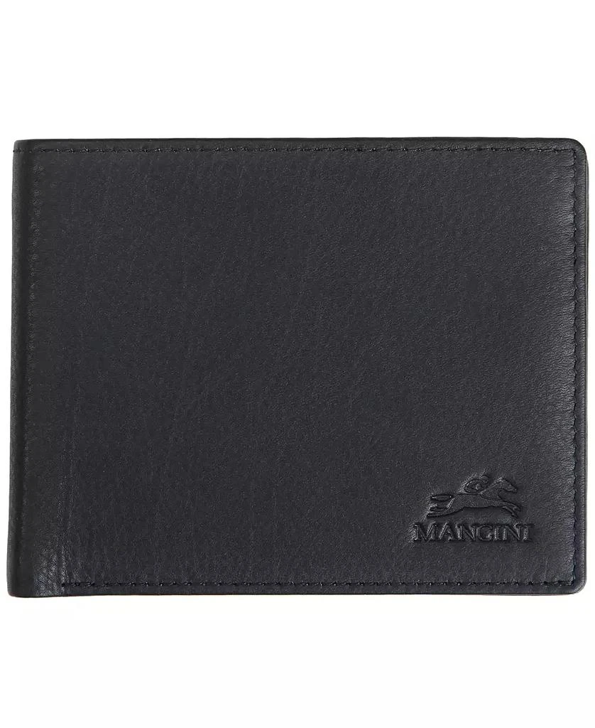 Mancini Leather Goods Men's Monterrey Collection Bifold Wallet with Coin Pocket 1