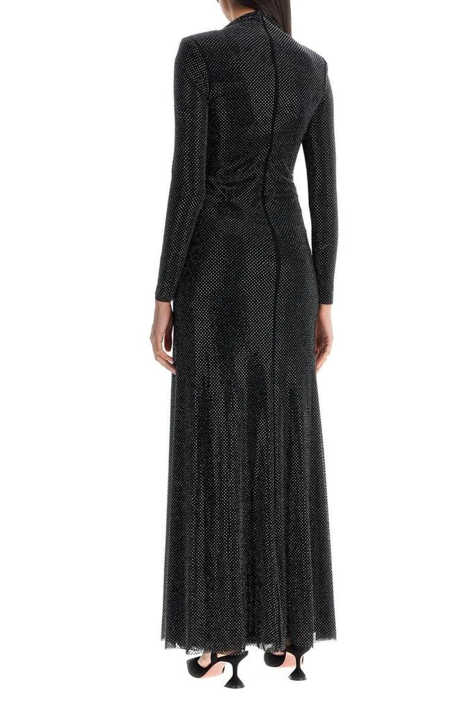 Self Portrait long mesh dress with rhinestones 3