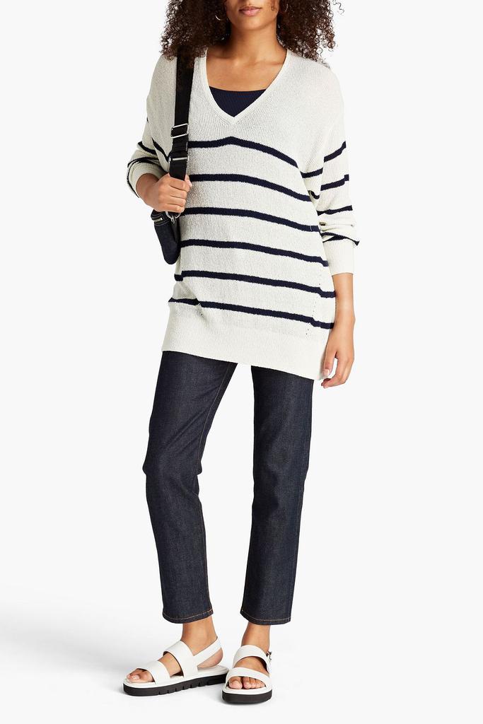 Rag & Bone Soleil striped ribbed cotton-blend sweater