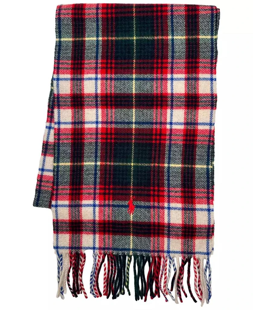 Ralph Lauren Men's Woolen Plaid Scarf 1