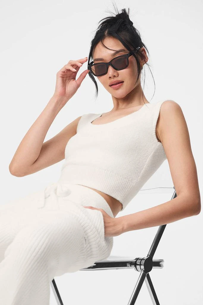 Alo Snuggle Up Sweater Short Sleeve - Black 5