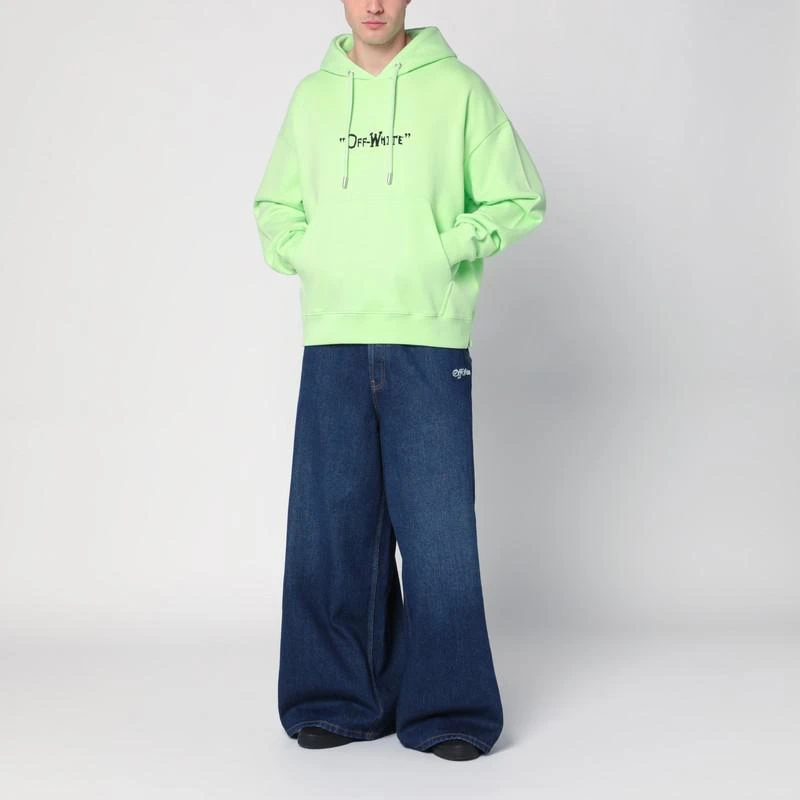 Off-White Mint green sweatshirt with logo 2