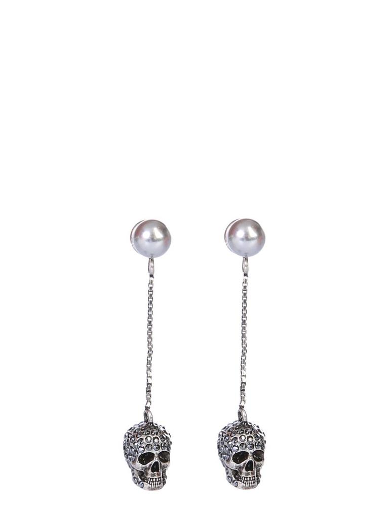 Shop Alexander McQueen Arrow Triangle Shape Earrings on Sale