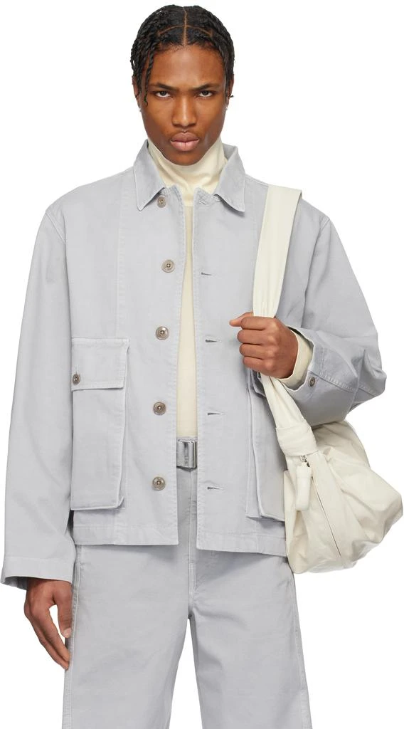 Lemaire Gray Boxy Denim Jacket 1