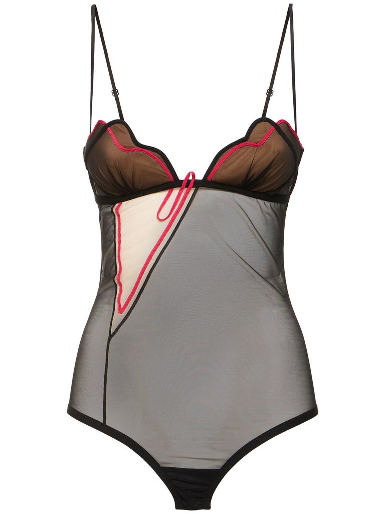 Nensi Dojaka Heartbeat Cutout Bodysuit