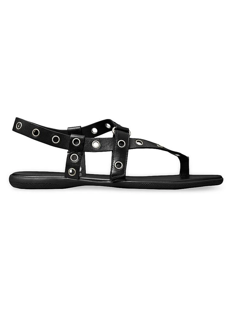 Tory Burch Eyelet Leather Sandals 1