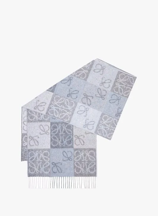 Loewe Anagram wool and cashmere scarf
