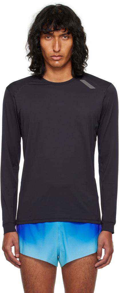 Soar Running Black Long Sleeve Tech T-shirt