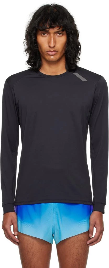 Soar Running Black Long Sleeve Tech T-shirt 1