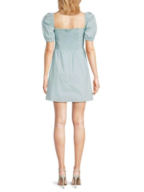 o.p.t River Draped Puff Sleeve Mini Dress 2