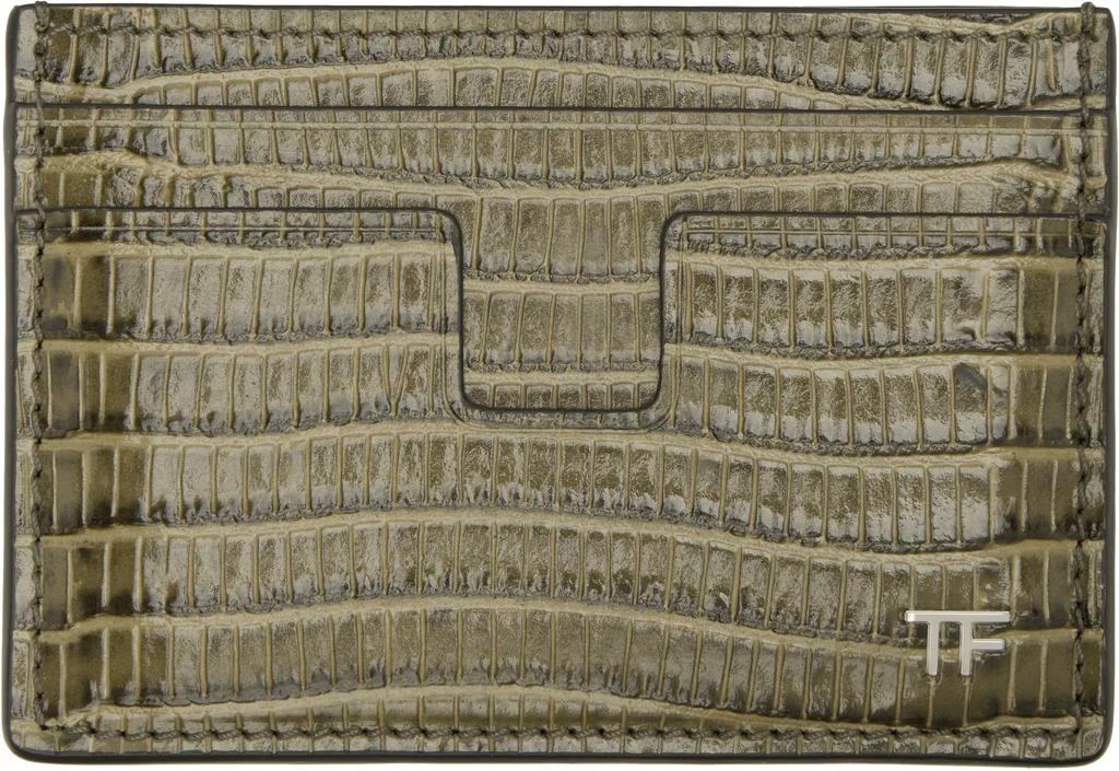 Tom Ford Khaki T Line Card Holder