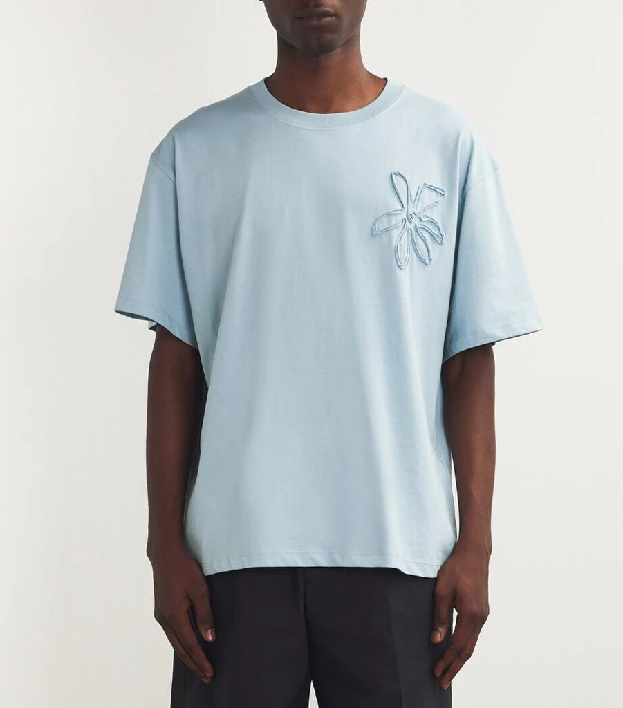 Sandro Paris Appliqué Flower T-Shirt 3