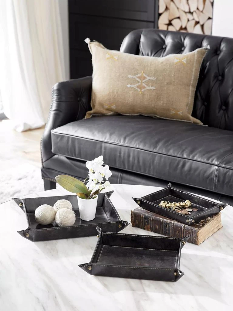 Regina Andrew Derby 3-Piece Leather Tray Set 4