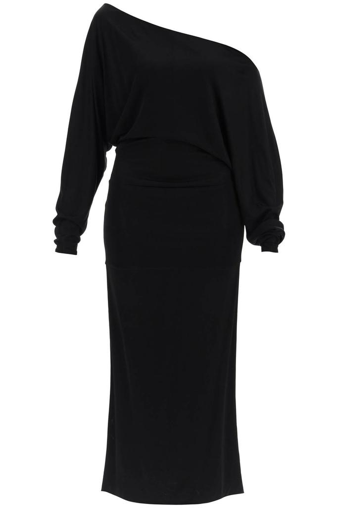 【送料&関税込】Khaite The Trina Long-sleeved Open-back Midi KHAITE The Trina open-back Midi Dress | Black | FARFETCH AO