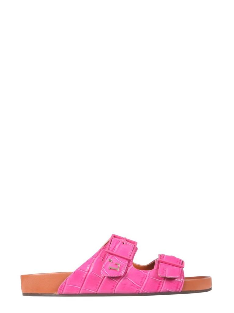 L'AUTRE CHOSE L'Autre Chose Buckle Embossed Sandals