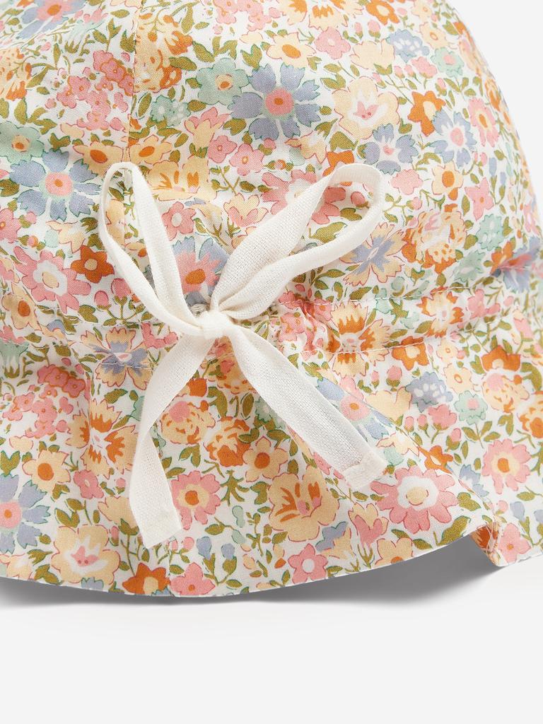 Bonpoint Bonpoint Baby Girls Floral Grigri Hat in Pink