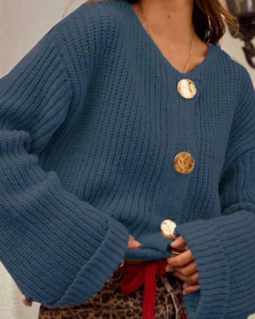 LovLov Lovlov - Button Front Pocket Cardigan 3