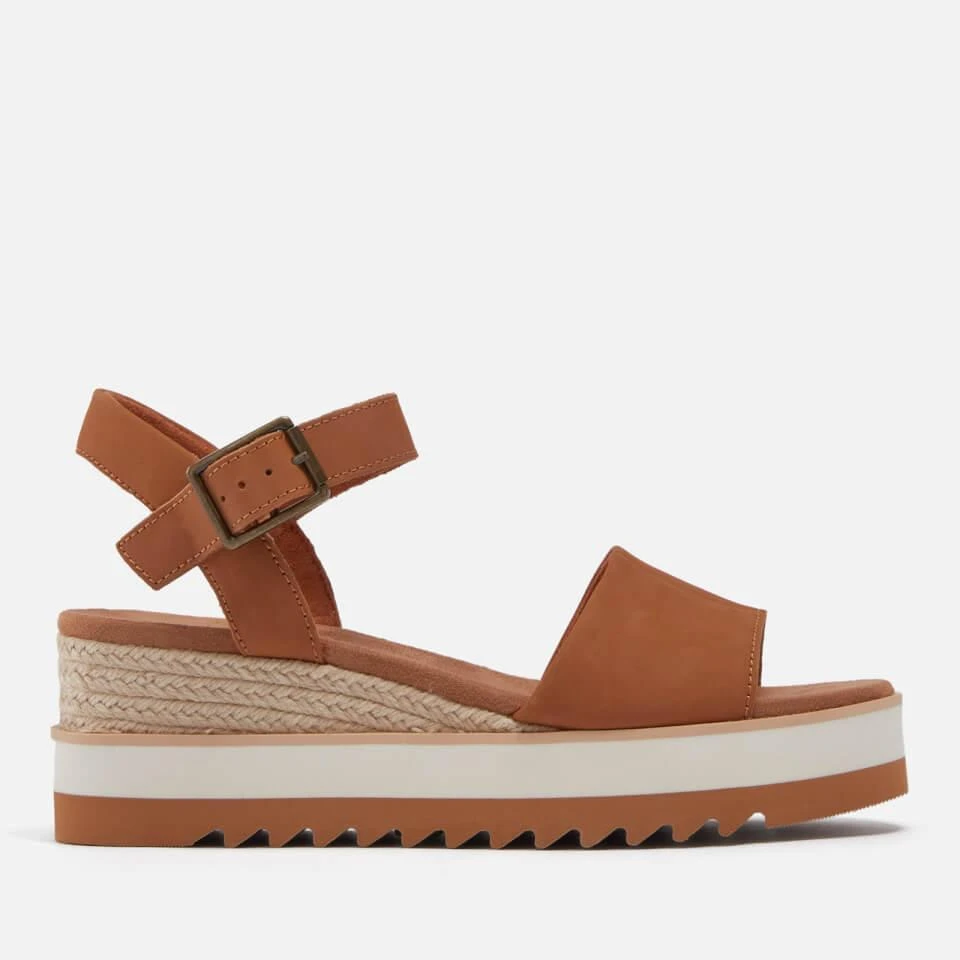 TOMS TOMS WOMEN'S DIANA SUEDE FLATFORM SANDALS 1