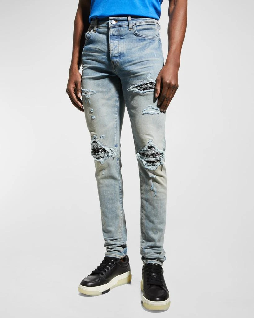 AMIRI Men's MX1 Bandana Repair Skinny Jeans 4