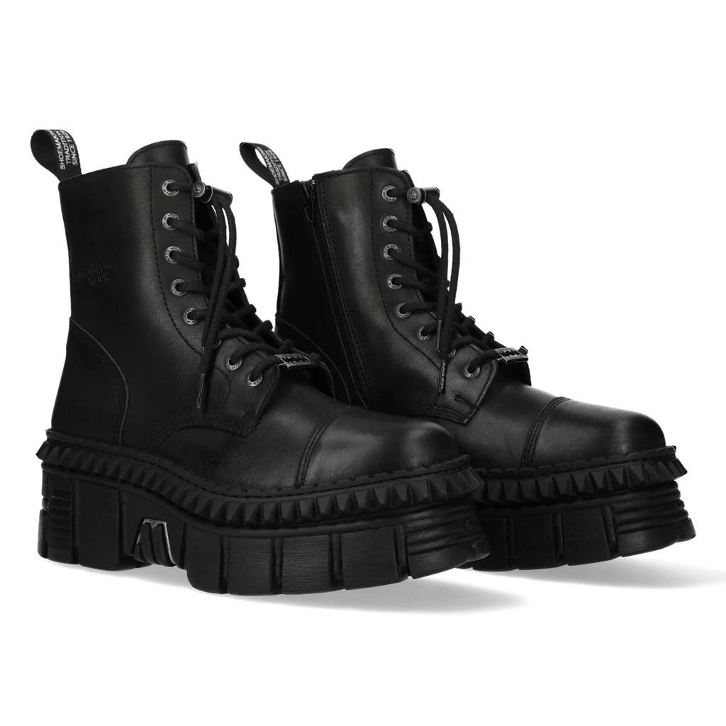 NewRock WALL083CCT-S6 Boots Metallic Leather Platform 1