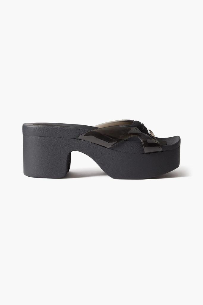 ALEXANDER WANG ロゴ AW プラットフォーム スライド サンダル 0400016657437_WHITE?wid=600&