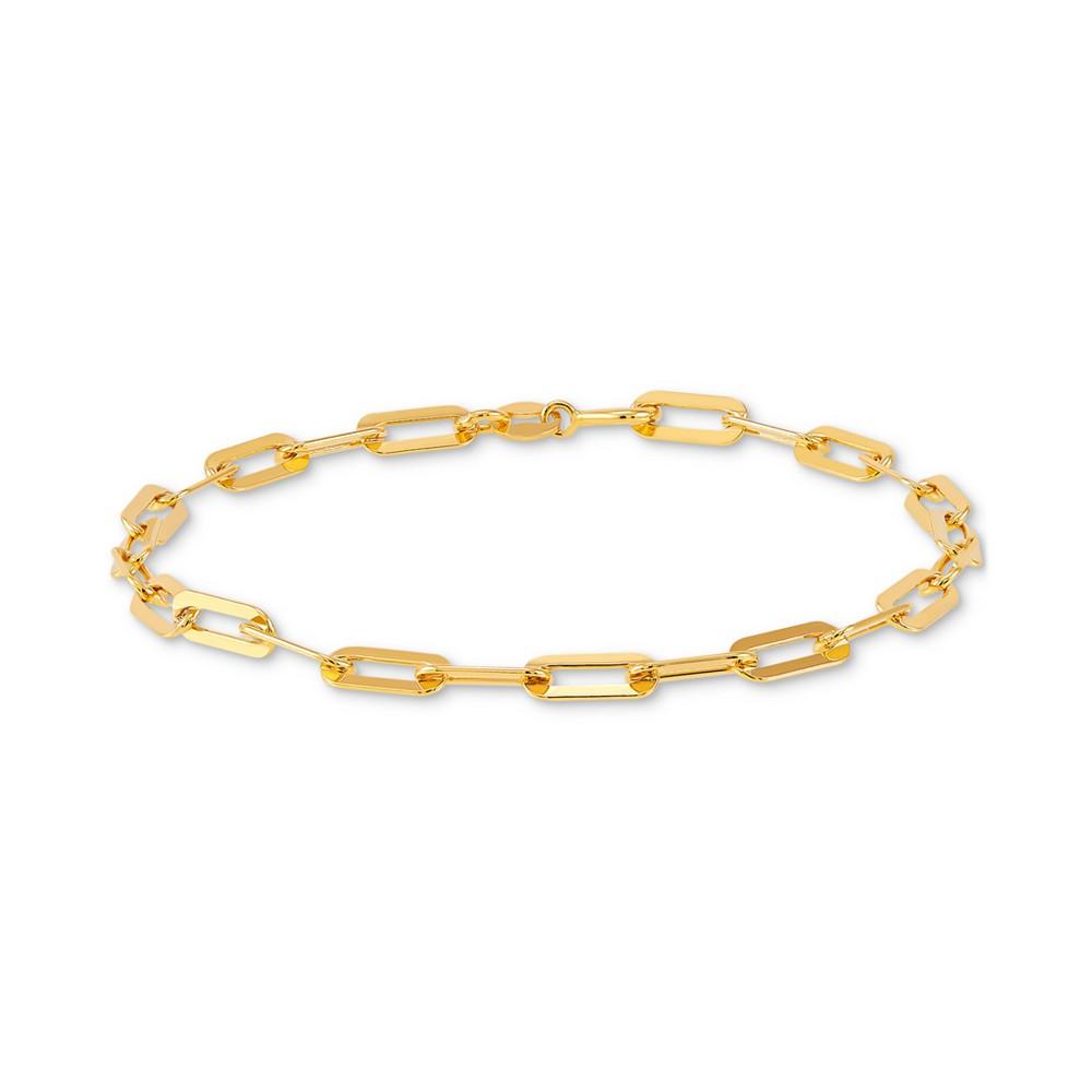 Giani Bernini Polished Paperclip Bracelet in 18K Gold over Silver or Sterling Silver