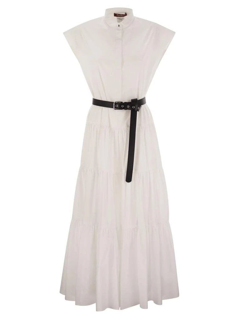 Max Mara Max Mara Studio Bairo Belted Sleeveless Dress 1