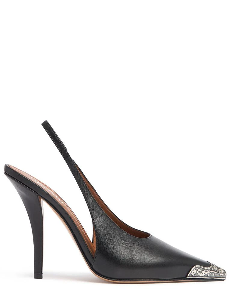Paris Texas 105mm Jessica Leather Western Slingbacks 1