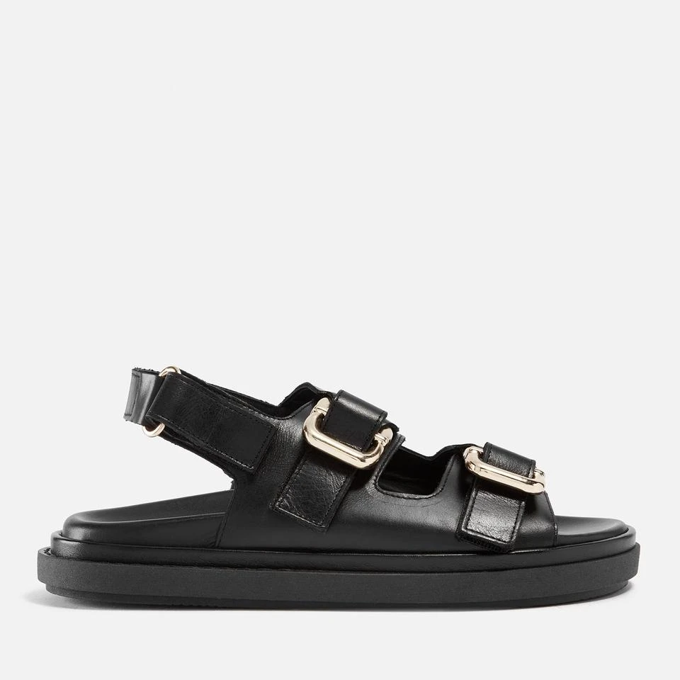 ALOHAS ALOHAS WOMEN'S HARPER LEATHER DOUBLE STRAP SANDALS 1