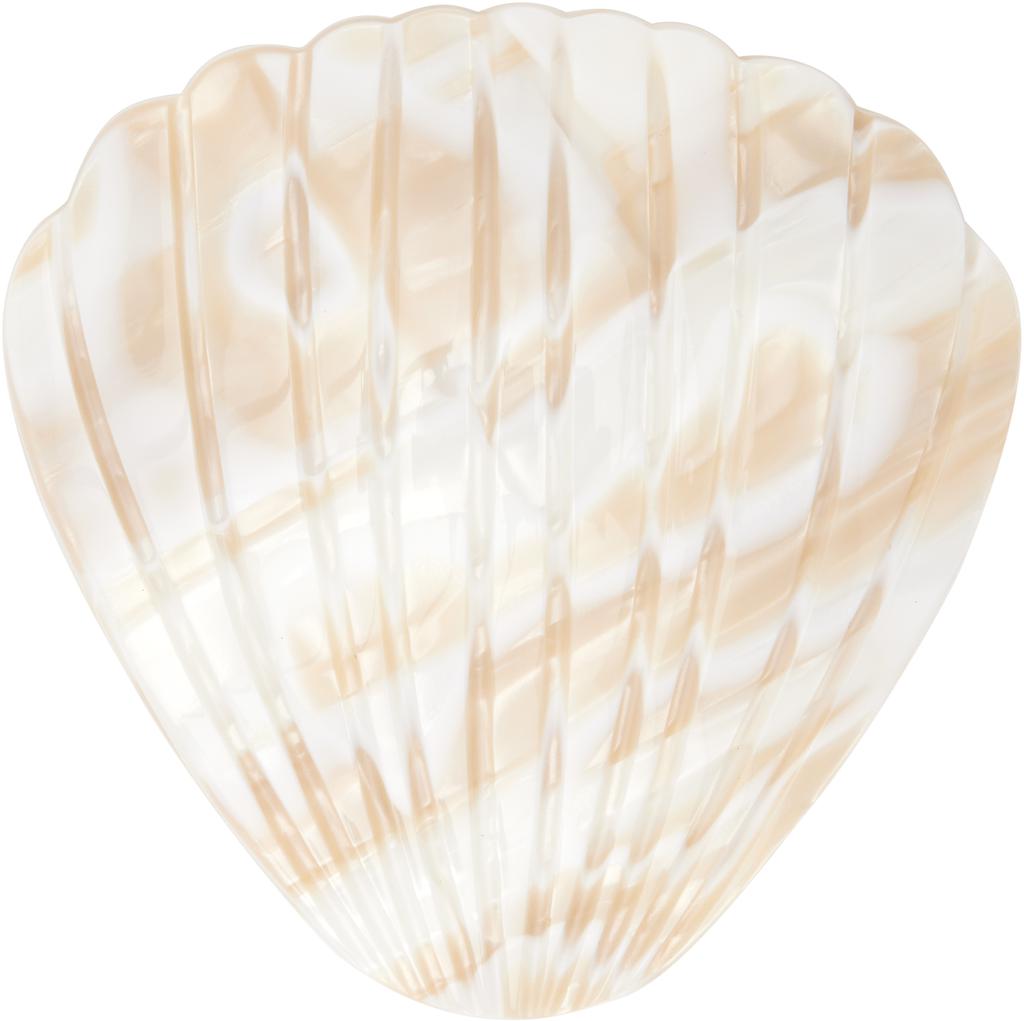 Sophie Buhai White & Beige Fan Shell Hair Clip