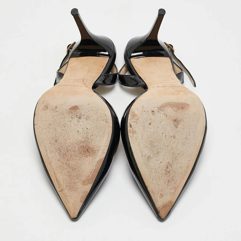 Jimmy Choo Jimmy Choo Black Patent Leather Tilly Slingback Pumps Size 39 6