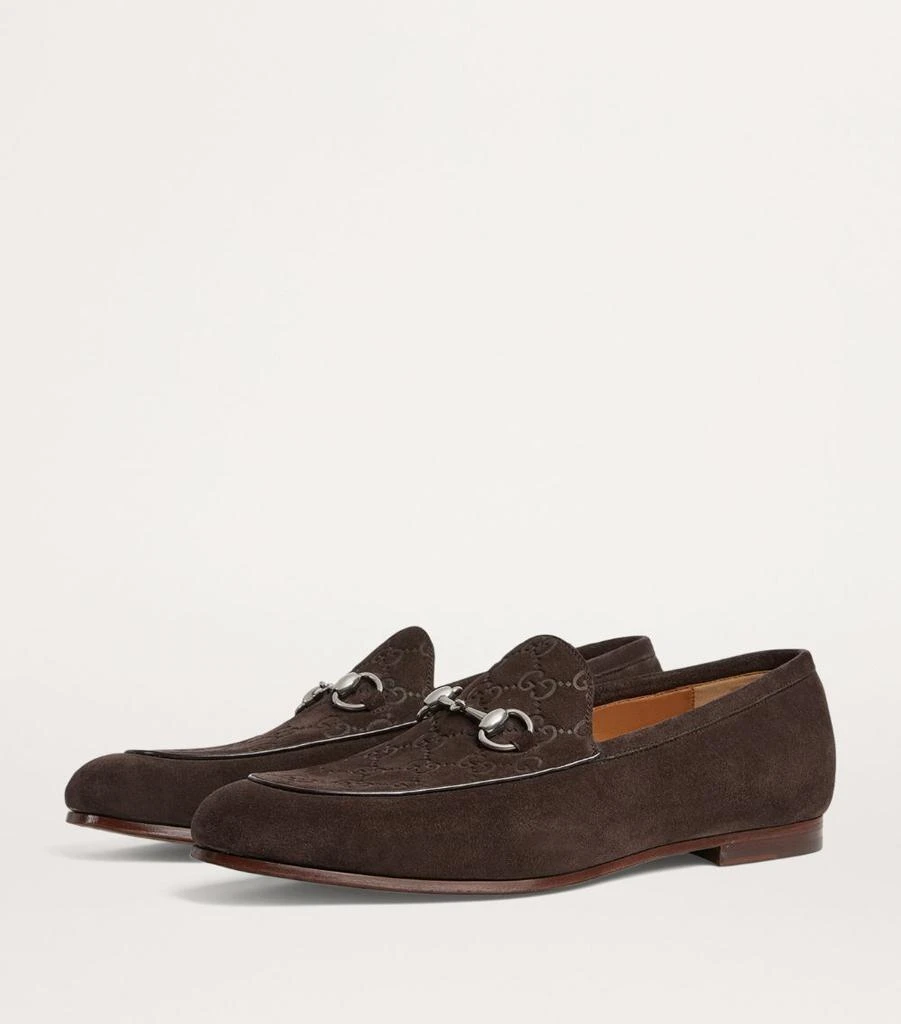 Gucci Suede Horsebit Loafers 10