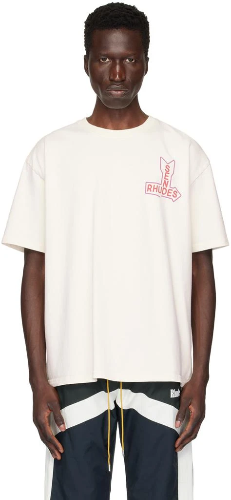 Rhude SSENSE Exclusive Off-White 'Send Rhudes' T-Shirt 1