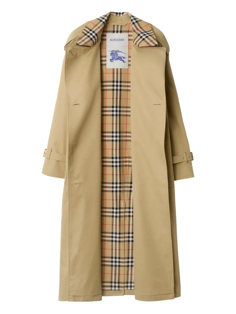 Burberry Women
s Castleford Medium Trench Coat With Check Collar 2