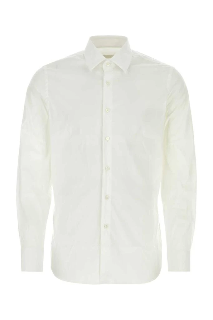 Prada Prada Long-Sleeved Poplin Shirt 1