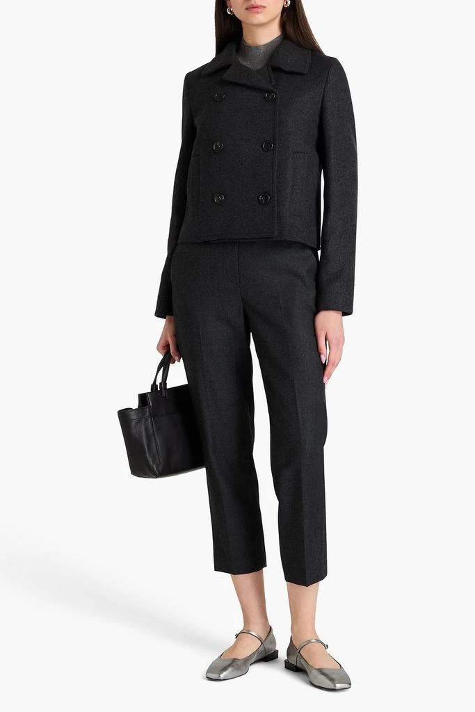 Theory Double-breasted wool-blend felt coat 2